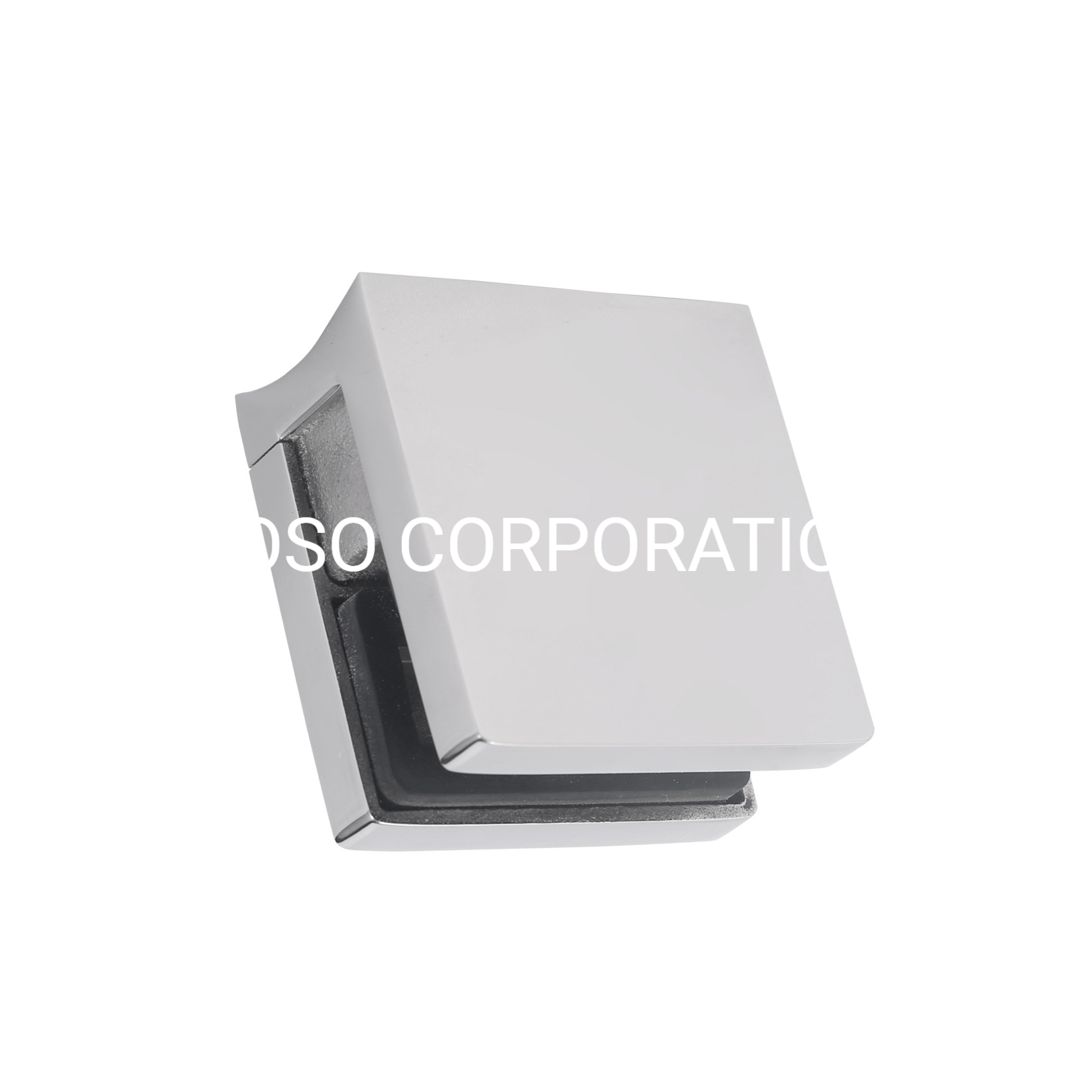 Abrazadera cuadrada de latón y acero inoxidable para puerta de vidrio de 8-10 mm de accesorios de baño