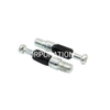 Perno de metal popular con soporte de estante de montaje de gabinete de conector de cajón de montaje de muebles de plástico