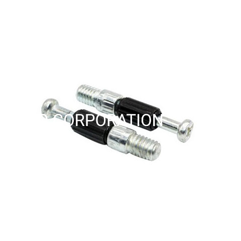 Perno de metal popular con soporte de estante de montaje de gabinete de conector de cajón de montaje de muebles de plástico