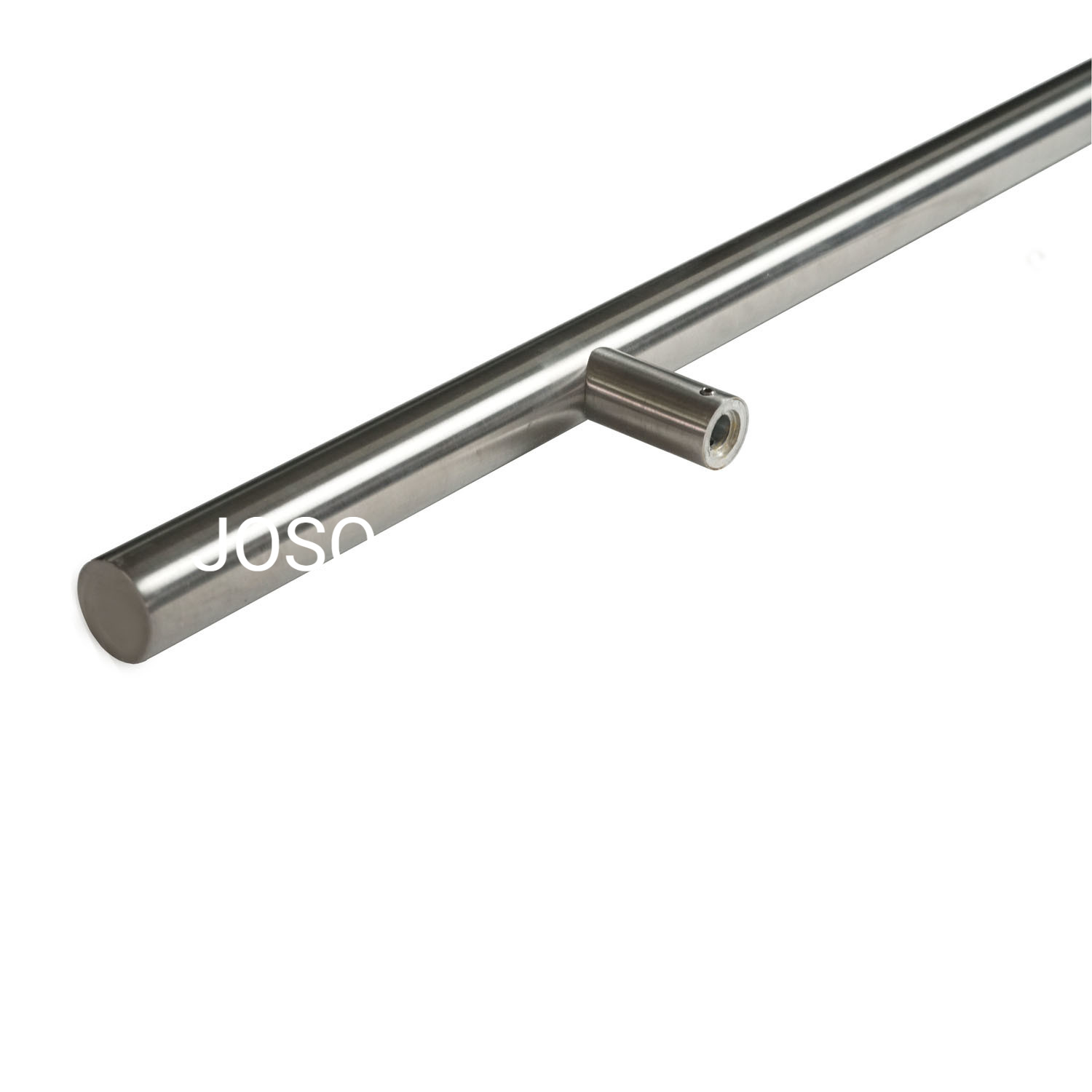 Manija de puerta de vidrio para baño de acero inoxidable 304 personalizada de estilo moderno, manija de barra en T de Metal, accesorios para muebles