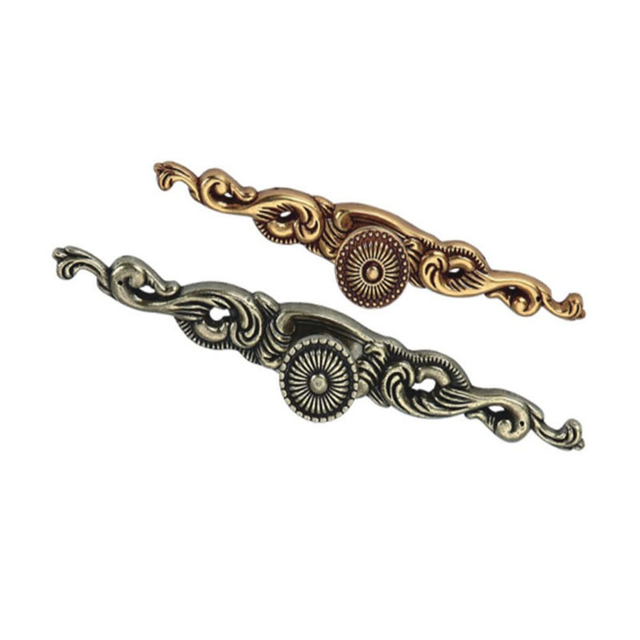 Tirador de cajón de latón antiguo de metal 150 mm 190 mm 250 mm