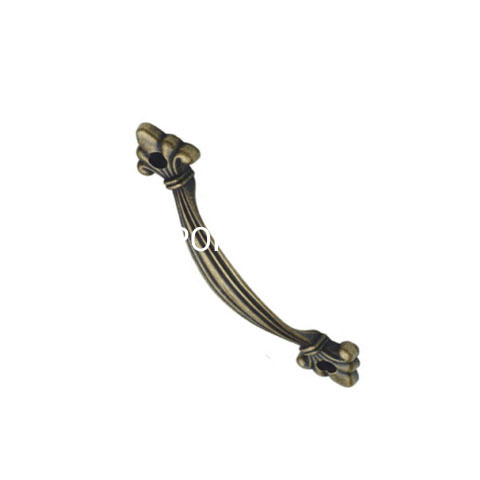 Manija de puerta de cocina con tirador de muebles de cobre antiguo clásico, suministro de fábrica, 120mm