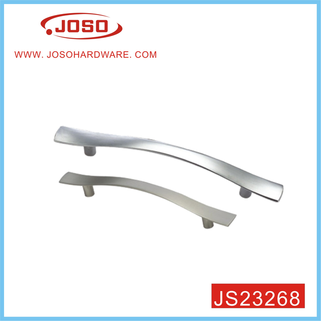 Tirador de muebles en forma de arco decorativo de arte cepillado para armario