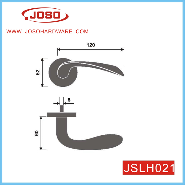 Manija de palanca de puerta de acero inoxidable moderna personalizada para pasillo de casa