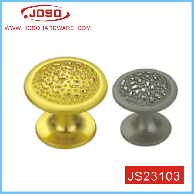 Perilla de muebles dorada y cepillada para cajón de cocina