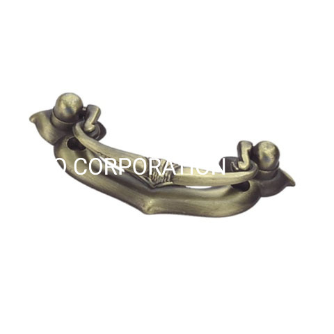 Manija de aleación de zinc de 60 mm, accesorios para puertas, manija clásica, herrajes para el hogar, manija para cajón