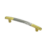 Popular aleación de zinc 64 mm, muebles cepillados y dorados, manija para dormitorio, manija para armario
