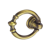 Manija del pecho de la manija del anillo de cobre amarillo antiguo de la aleación 35m m del cinc