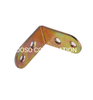 Conector de esquina chapado en zinc amarillo de acero, suministro de fábrica, accesorios de cama para montaje de muebles