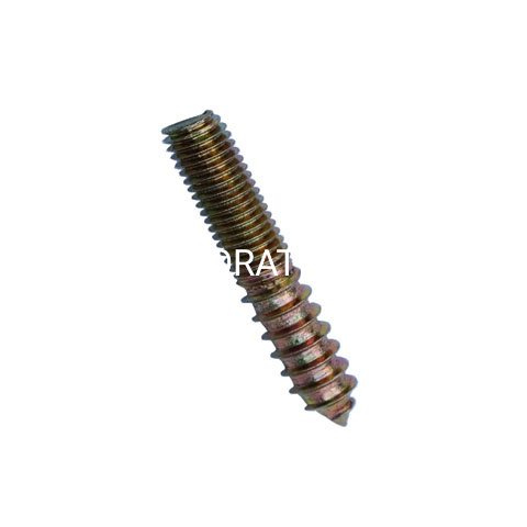 Tornillo de pasador de doble rosca de acero, herrajes para muebles, tornillo para madera, tornillo para guardarropa