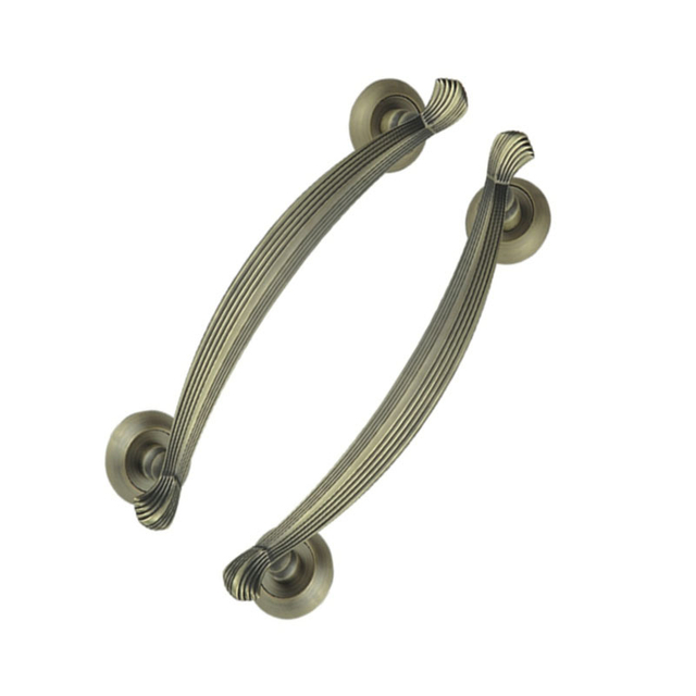 Manija de gabinete doméstica de latón antiguo de aleación de zinc de 300 mm