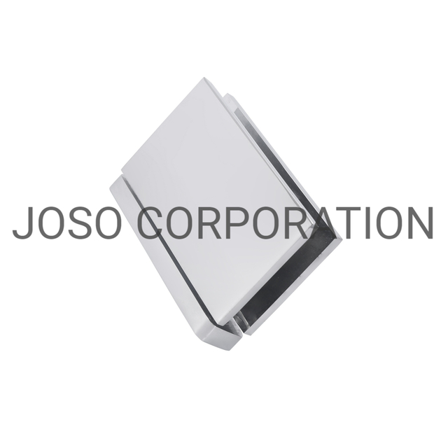 Clip de vidrio de latón para puerta a pared, 90 grados, para puerta de vidrio de 8-10mm, accesorios para cuarto de ducha, cromo brillante