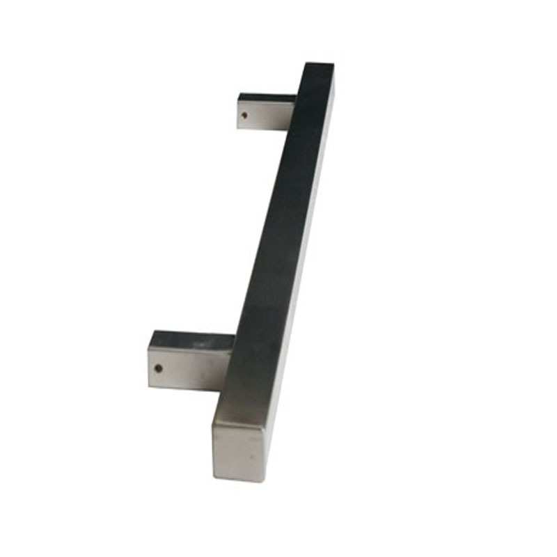 Accesorios de gabinete de hardware de muebles de manija de puerta de vidrio de acero inoxidable tubular cuadrado