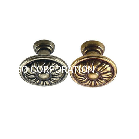 Perilla de puerta de cocina de aleación de zinc vintage, 27 mm, 32 mm, 36 mm