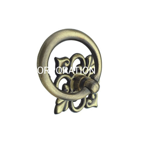 Manija de anillo de aleación de zinc, perilla de pecho de 40mm, manija de cocina, manija de gabinete
