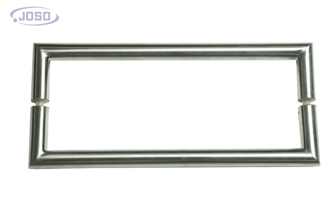 Manijas de puerta de vidrio grandes de acero inoxidable Tubular templado, tirador de acero inoxidable, estilo moderno Cc375