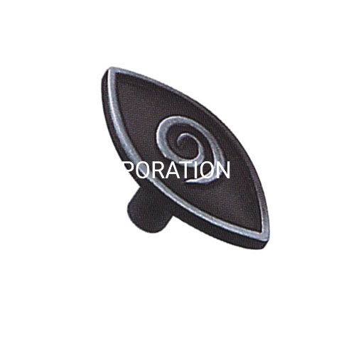 Perilla de dibujo de pintura azul Retro de aleación de Zinc de 50mm, manija de cocina, perilla de gabinete