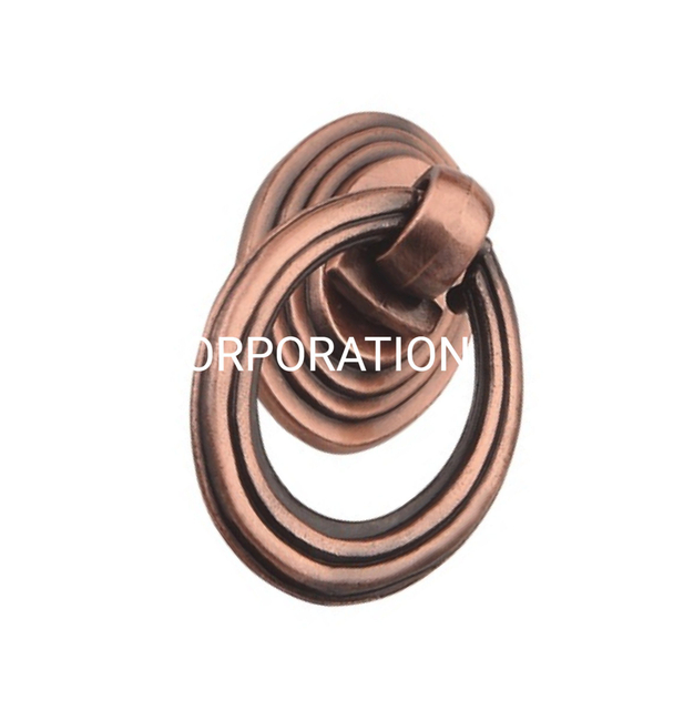 Manija retro de aleación de zinc de 30 mm, manija de anillo para gabinete, manija para cajón