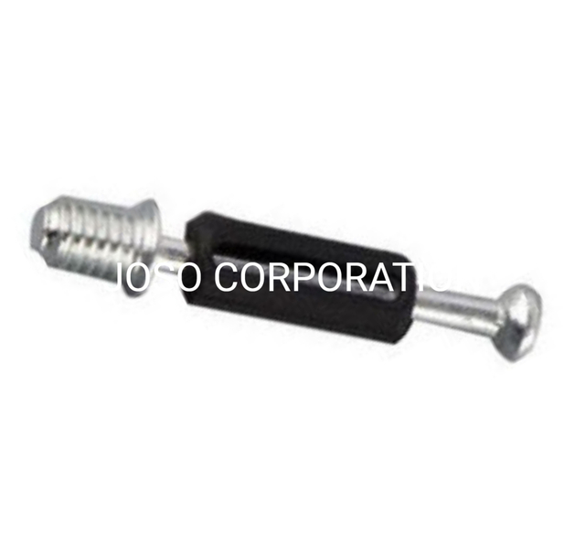 Top venta de plástico negro y perno negro herrajes para muebles accesorios para muebles soporte de estante de tornillo de gabinete