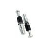 Perno de metal popular con soporte de estante de montaje de gabinete de conector de cajón de montaje de muebles de plástico