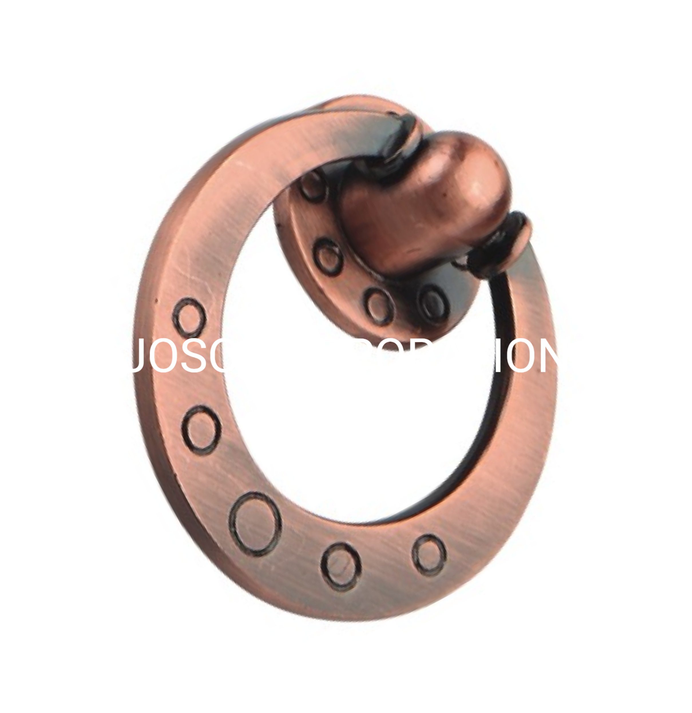 Manija de anillo de aleación de zinc de moda, manija de cobre antigua, manija para muebles, herrajes para muebles