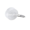 Soporte de estante de PP de 13mm de diámetro con clavos, accesorios para muebles, montaje de gabinete