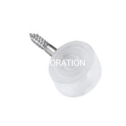 Soporte de estante de PP de 13mm de diámetro con clavos, accesorios para muebles, montaje de gabinete