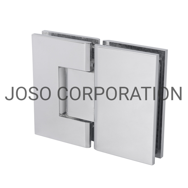 Accesorios de baño de vidrio a vidrio Hardware de latón Bisagra de vidrio de montaje de latón