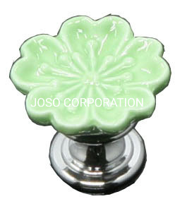 Manija de cerámica de flores de diferentes colores, manija de muebles, manija de gabinete