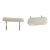 PP con protector de mesa de accesorios para muebles, deslizador de uñas doble blanco de Metal