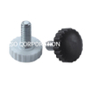 Tornillo de ajuste blanco y negro de 20 mm para herrajes para muebles para patas de sofá