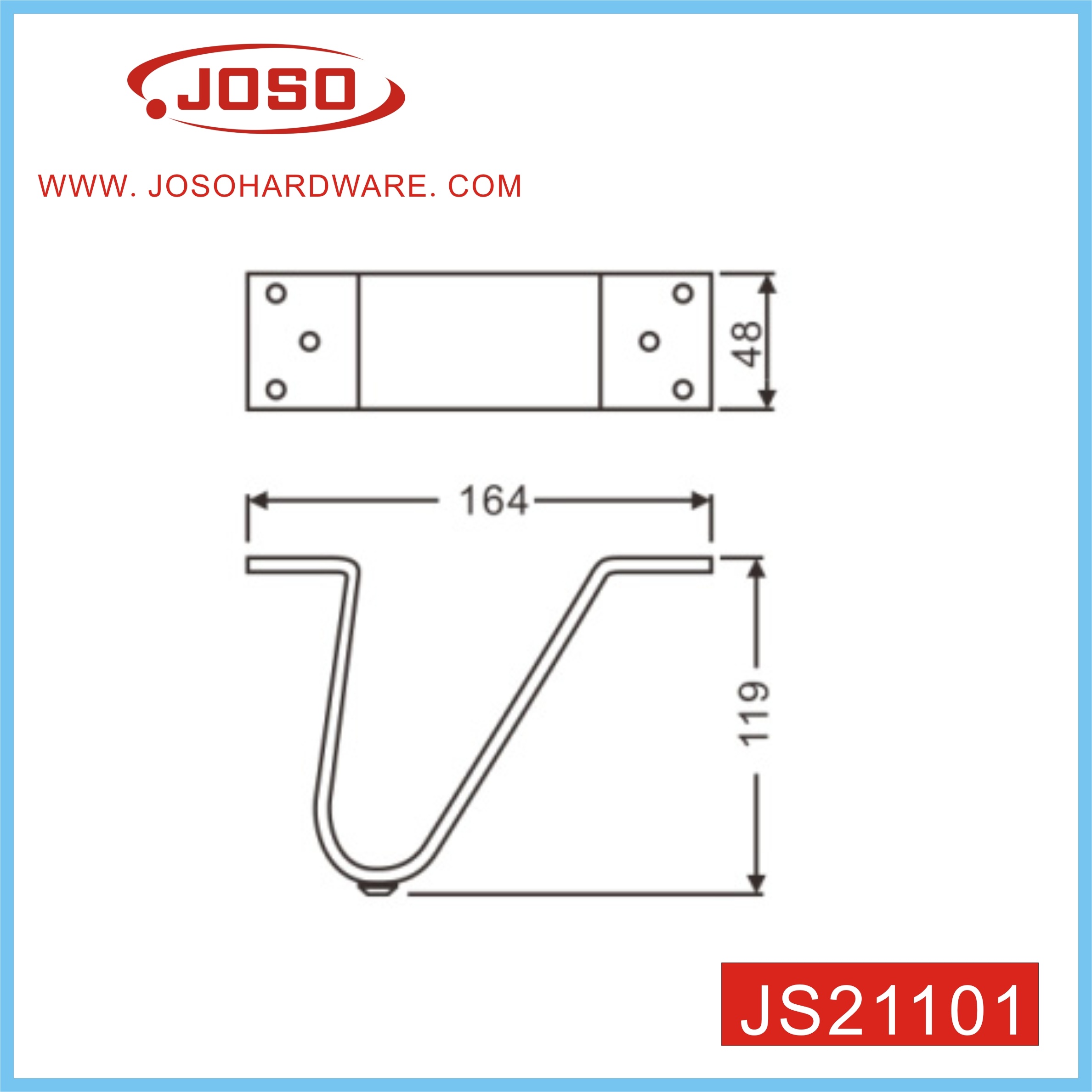 Js21101 Pata de sofá, Pata de mueble, Herrajes para muebles