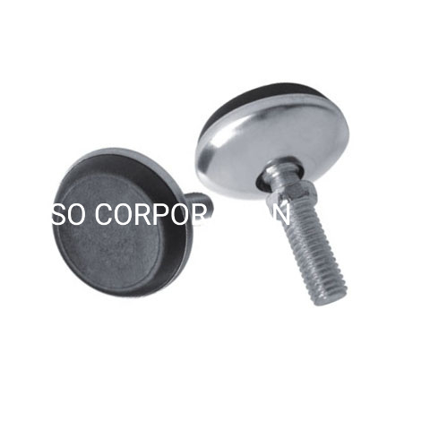 Metal con tornillo ajustable de PP, soporte para muebles, accesorios para patas de sofá, montaje de patas