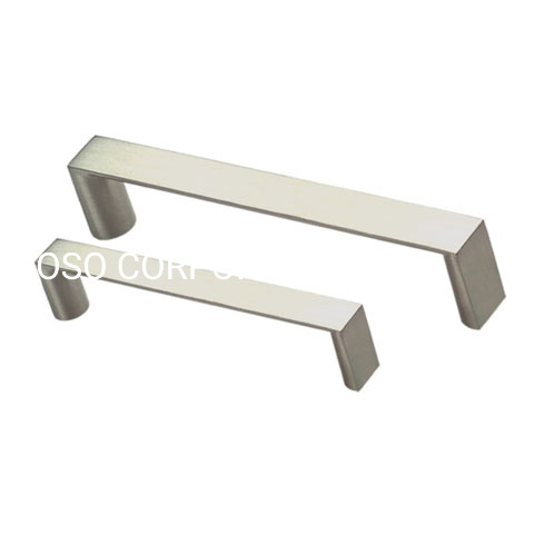 Manija de puerta estilo T cepillada de aleación de zinc de 96 mm, suministro de fábrica, manija para dormitorio