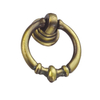 Manija del pecho de la manija del anillo de cobre amarillo antiguo de la aleación 35m m del cinc