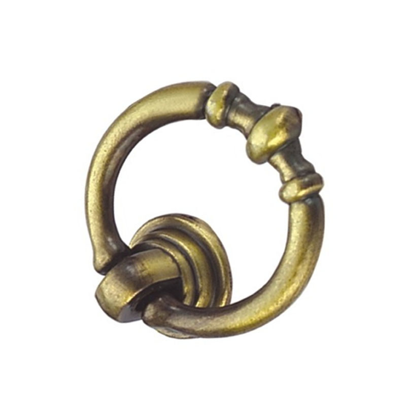 Manija del pecho de la manija del anillo de cobre amarillo antiguo de la aleación 35m m del cinc