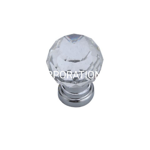 Manija de los muebles de la perilla del armario de la perilla de la manija del diamante de la moda 28m m 32m m de la aleación del cinc