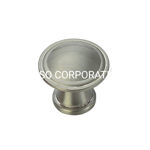 Fashoin Aleación de zinc 28 mm 30 mm Pomo cepillado para muebles Perilla para gabinete Perilla para manija