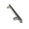 Accesorios de gabinete de hardware de muebles de manija de puerta de vidrio de acero inoxidable tubular cuadrado