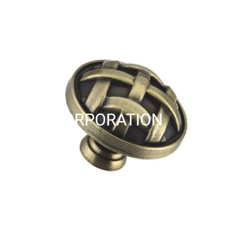 Perilla clásica de aleación de zinc, latón antiguo, 35mm, accesorios para muebles, perilla de gabinete