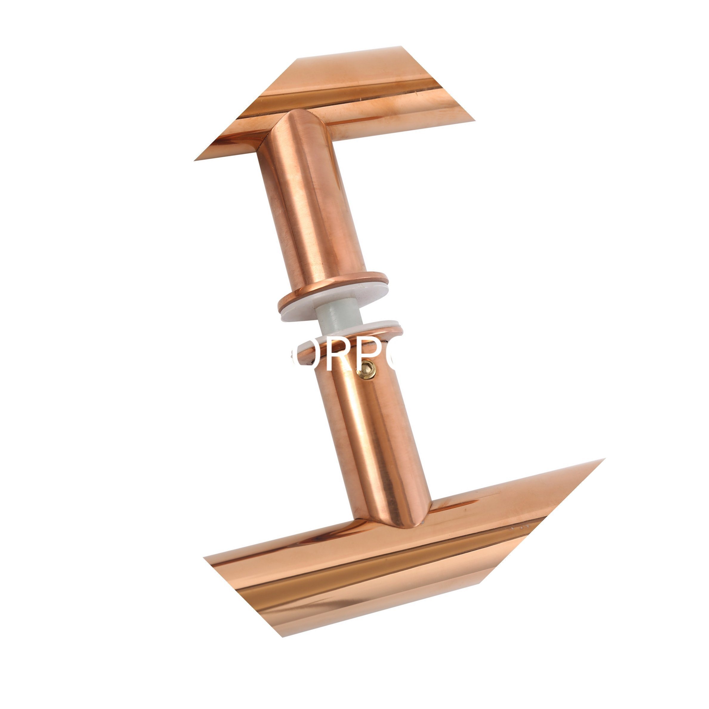 Tirador de puerta de vidrio dorado de acero inoxidable, tirador pulido para muebles Cc450, tirador de mancha, pomo de puerta