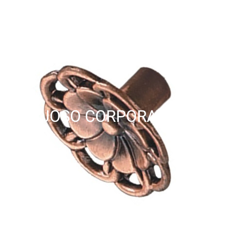 Perilla del armario de la perilla del gabinete de la manija de los muebles del estilo de la flor de la aleación del cinc de la moda