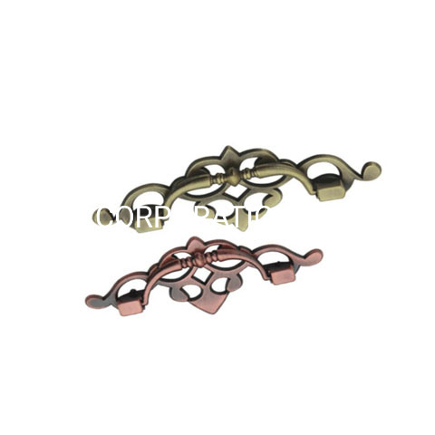 Manija de puerta de la manija del edificio de la aleación del cinc de la fuente de la fábrica 82m m Manija de la moda