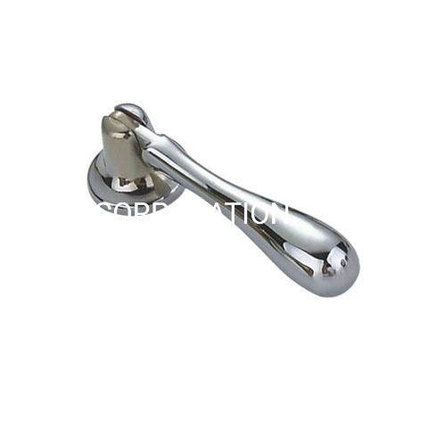 Manija de tocador cromada brillante de aleación de zinc de 60mm de venta superior