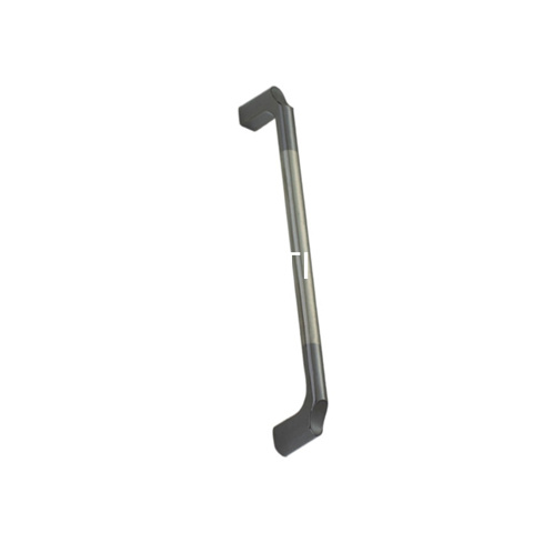 Cepillo de moda de aleación de zinc de 64 mm y manija decorativa negra para muebles de barra