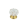 Perilla del cajón del perilla del guardarropa con forma de diamante transparente de aleación de zinc 28 mm 34 mm