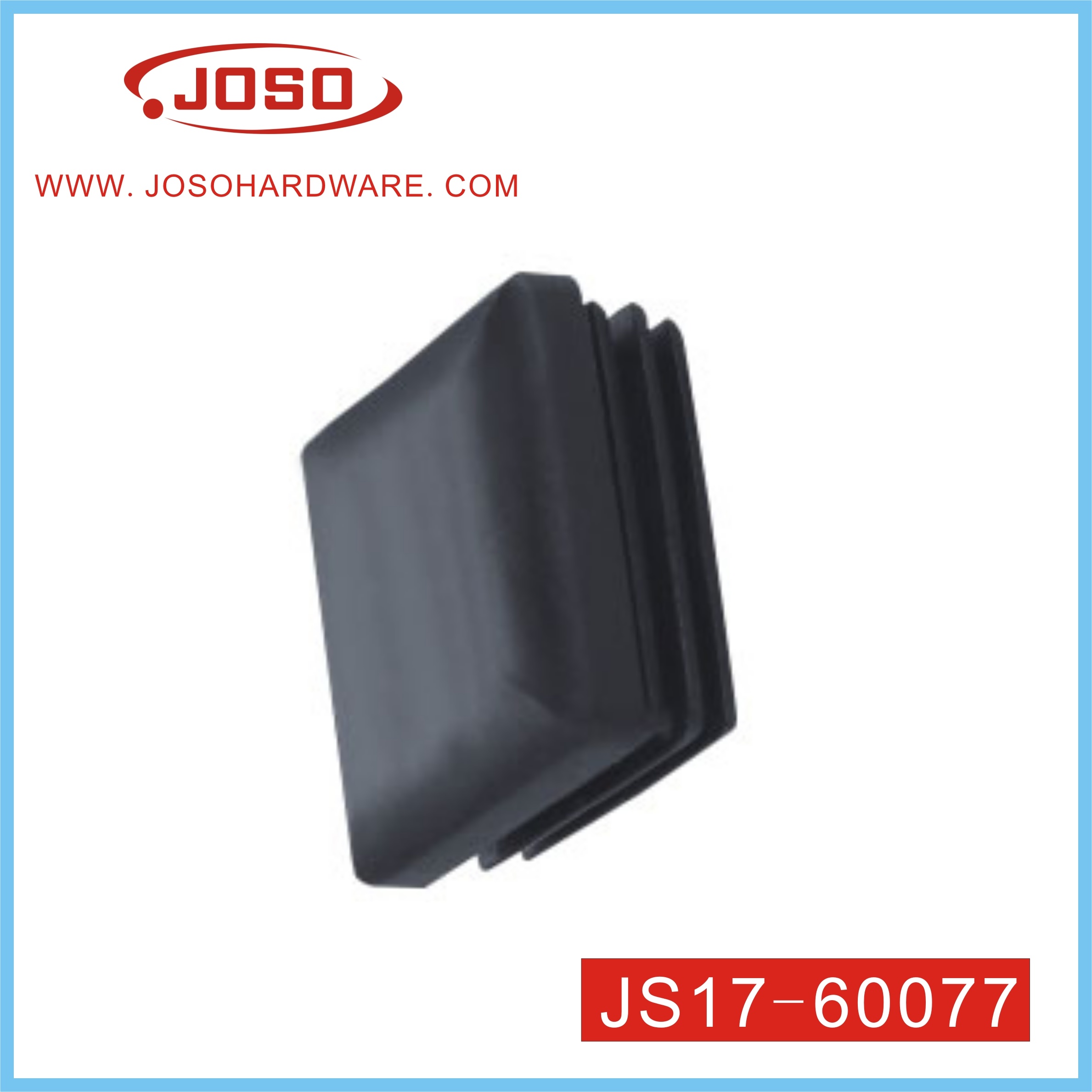 Pata ajustable cuadrada de plástico de 50x50mm para accesorios de muebles, patas de mesa, patas de muebles