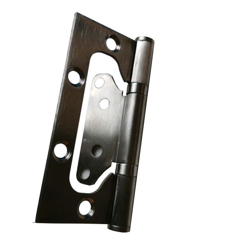 Bisagra de puerta de acero inoxidable 201 de 180 grados con acabado satinado