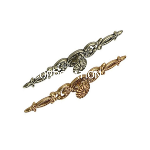 Manija europea del armario de la manija del gabinete de la manija de los muebles del estilo de la aleación del cinc 170m m