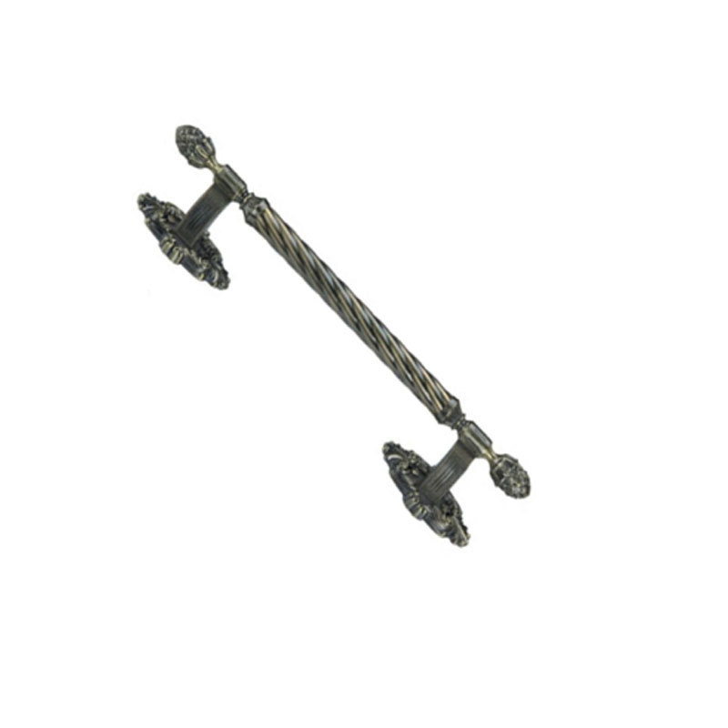 Manija de puerta de latón antiguo de aleación de zinc, 400mm, 500mm, manija de cocina